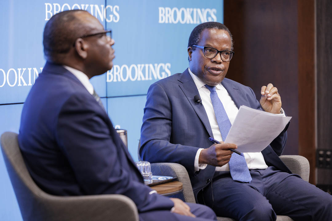 A conversation with the Executive Secretary at the Brookings Institution (Photo credit - Grant Ellis)
