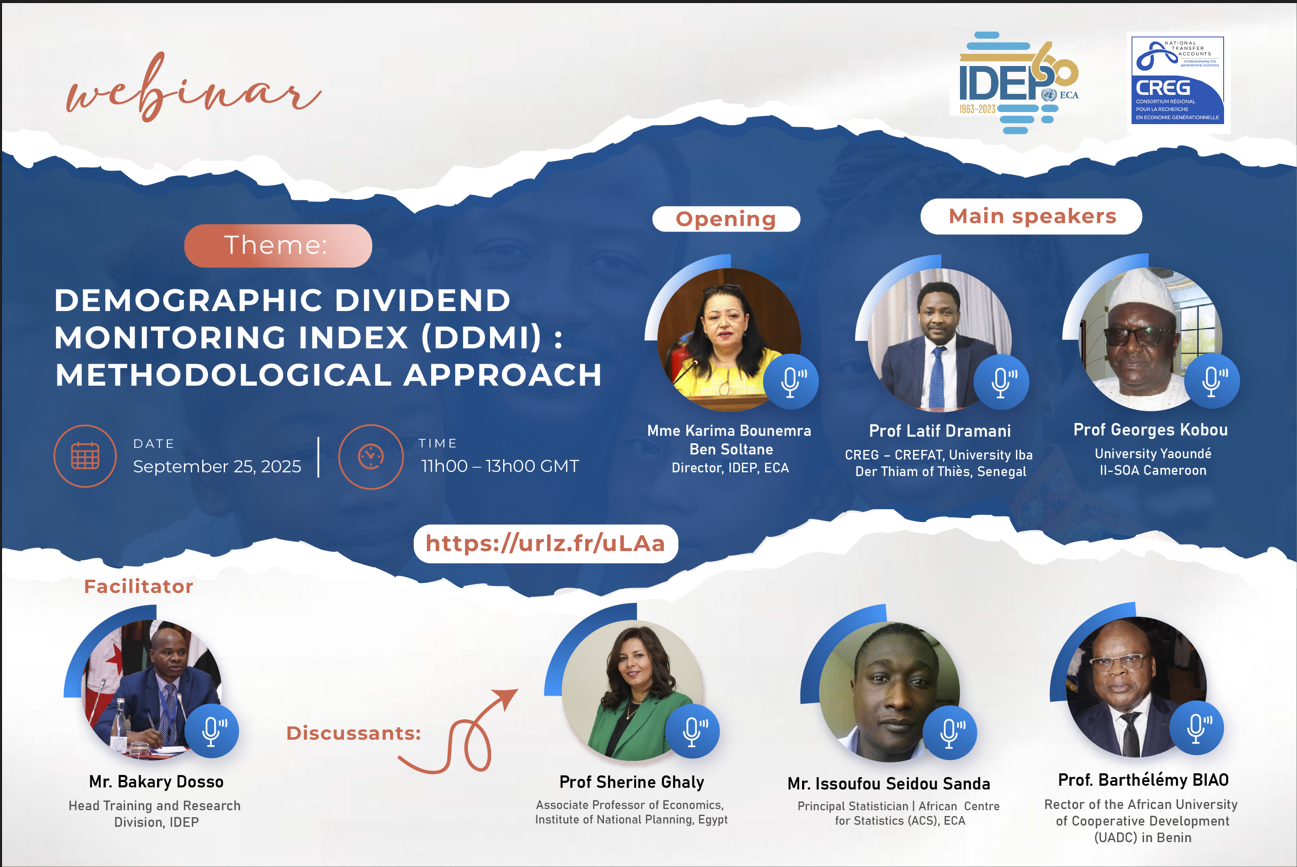 Webinar - Demographic Dividend Monitoring Index: Methodological Approach