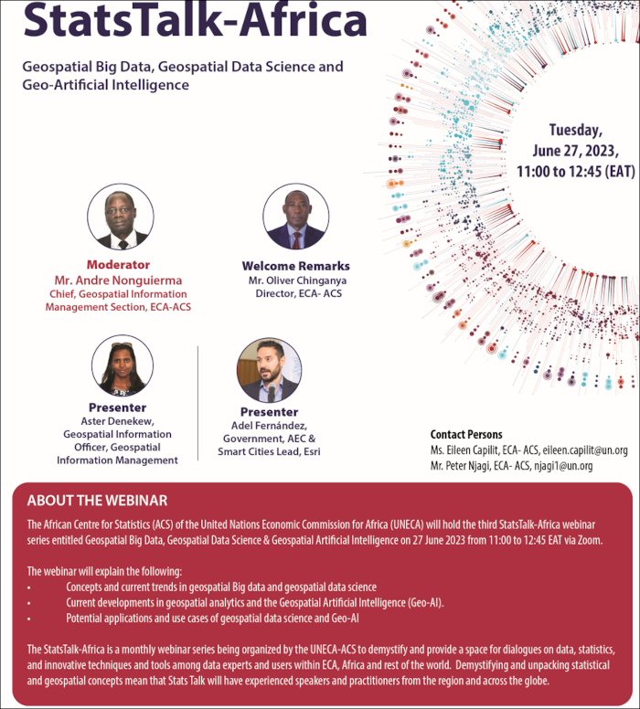 StatsTalk-Africa: Geospatial Big Data, Geospatial Data Science & Geospatial Artificial Intelligence