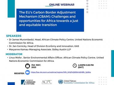 The EU’s Carbon Border Adjustment Mechanism (CBAM): Challenges and opportunities for Africa towards a just and equitable transition