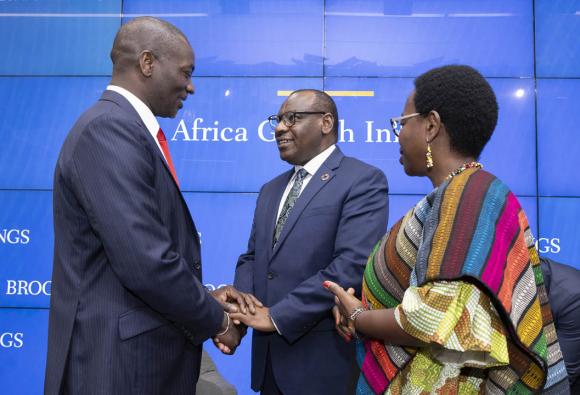 A conversation with the Executive Secretary at the Brookings Institution (Photo credit - Grant Ellis)