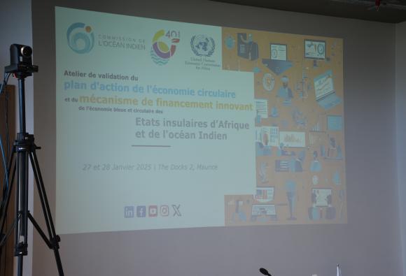 Atelier de validation du plan d'action de l'économie circulaire et du mécanisme de financement innovant de l’économie bleue et circulaire des Etats insulaires d’Afrique et de l'océan Indien - 27 Janiver
