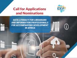 Data literacy for librarians and information professionals for accompanying development in Africa
