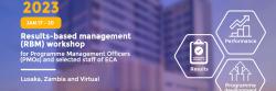 Results-based management (RBM) workshop for Programme Management Officers (PMOs) and selected staff of ECA