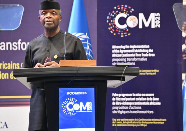 Embrace trade-led development – says Nigeria’s former Vice President Osinbajo