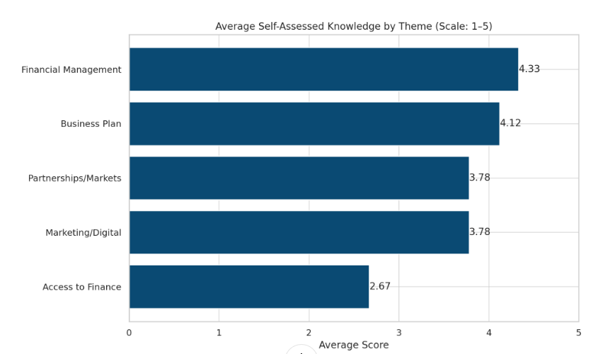Figure 3: Knowledge Gaps Assessment Results for Libyan SMEs