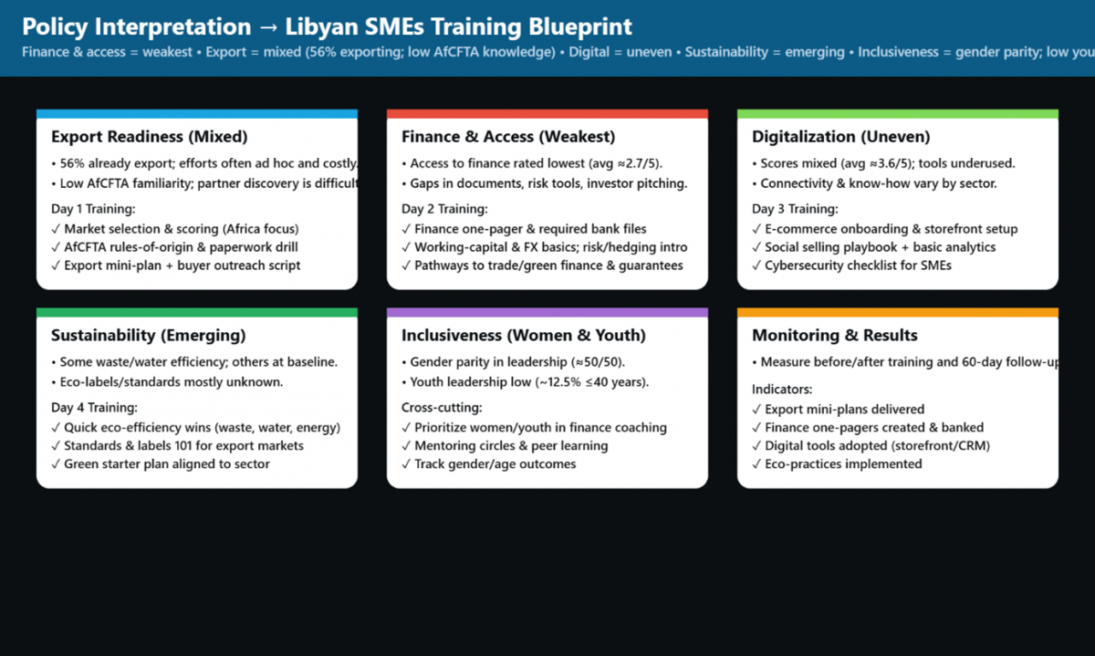Figure 6:  Libya SME Knowledge Gap Assessment & Training Blueprint, 2025
