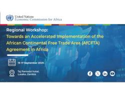 Regional Workshop: Towards an Accelerated Implementation of the African Continental Free Trade Area (AfCFTA) Agreement in Africa