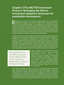The AfCFTA Investment Protocol: Reshaping the African investment regulatory landscape for sustainable development