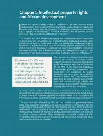 Intellectual property rights and African development