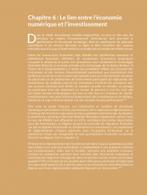 Le lien entre l’économie numérique et l’investissement