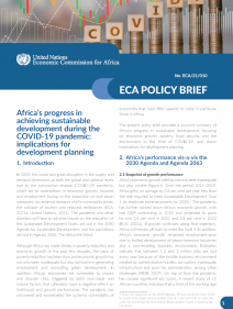 Africa’s progress in achieving sustainable development during the COVID-19 pandemic: implications for development planning