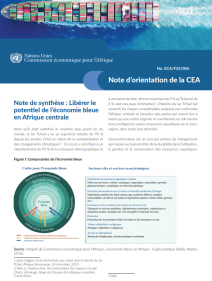 Libérer le potentiel de l’économie bleue en Afrique centrale: Note d’orientation de la CEA