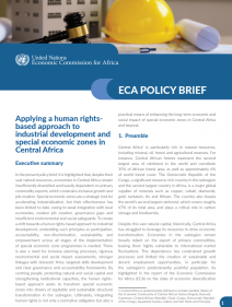 Applying a human rights-based approach to industrial development and special economic zones in Central Africa