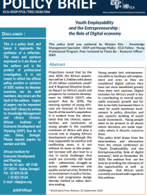 Youth Employability and the Entrepreneurship : the Role of Digital economy