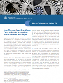 Les réformes visant à améliorer l’imposition des entreprises multinationales en Afrique