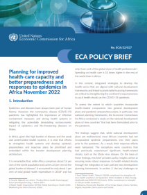 Planning for improved health-care capacity and better preparedness and responses to epidemics in Africa November 2022