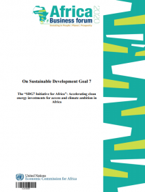 The “SDG7 Initiative for Africa”: Accelerating clean energy investments for access and climate ambition in Africa