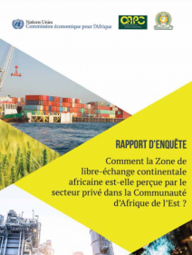 Rapport d'enquete: Comment la Zone de libre-echange continentale africaine est-elle percue par Ie secteur prive dans la communauté d'Afrique de l'Est?