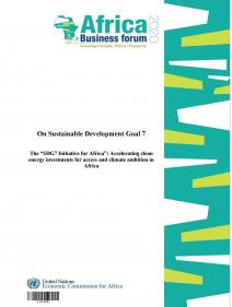 The “SDG7 Initiative for Africa”: Accelerating clean energy investments for access and climate ambition in Africa