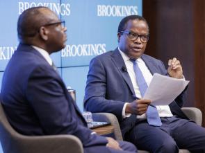 A conversation with the Executive Secretary at the Brookings Institution (Photo credit - Grant Ellis)