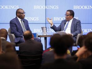 A conversation with the Executive Secretary at the Brookings Institution (Photo credit - Grant Ellis)