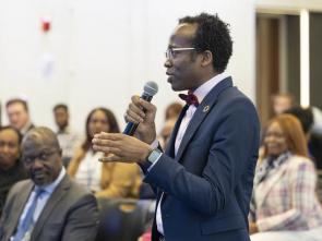 A conversation with the Executive Secretary at the Brookings Institution (Photo credit - Grant Ellis)