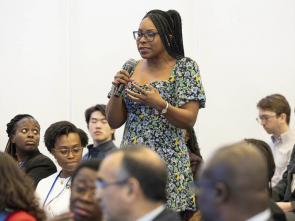 A conversation with the Executive Secretary at the Brookings Institution (Photo credit - Grant Ellis)