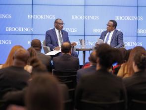 A conversation with the Executive Secretary at the Brookings Institution (Photo credit - Grant Ellis)