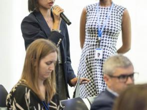 A conversation with the Executive Secretary at the Brookings Institution (Photo credit - Grant Ellis)