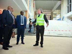 Visit to Africa Hall by Dennis Francis, President of the United Nations General Assembly