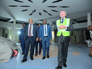 Visit to Africa Hall by Dennis Francis, President of the United Nations General Assembly