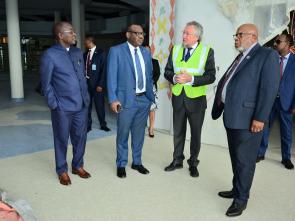Visit to Africa Hall by Dennis Francis, President of the United Nations General Assembly