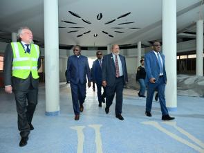 Visit to Africa Hall by Dennis Francis, President of the United Nations General Assembly