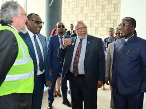 Visit to Africa Hall by Dennis Francis, President of the United Nations General Assembly