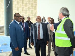 Visit to Africa Hall by Dennis Francis, President of the United Nations General Assembly