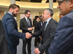 Official handover of the Africa Hall model to ECA by Australia Embassy