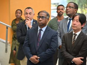 Official handover of the Africa Hall model to ECA by Australia Embassy