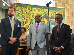 Official handover of the Africa Hall model to ECA by Australia Embassy