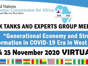 West African think tanks and experts meet virtually to discuss generational economy and structural transformation in the COVID-19 era