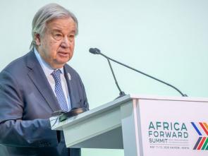 Guterres highlights Africa’s leadership in speech to summit in Nairobi