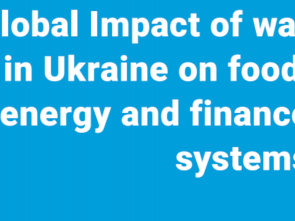 Global Impact of war in Ukraine on food, energy and finance systems