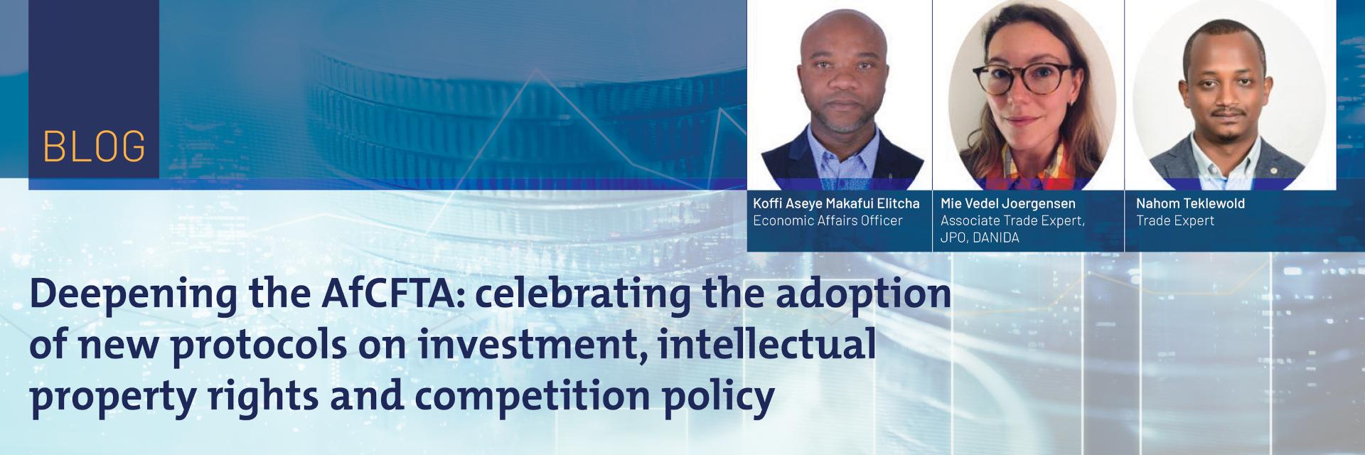 Deepening the AfCFTA: celebrating the adoption of new protocols on investment, intellectual property rights and competition policy