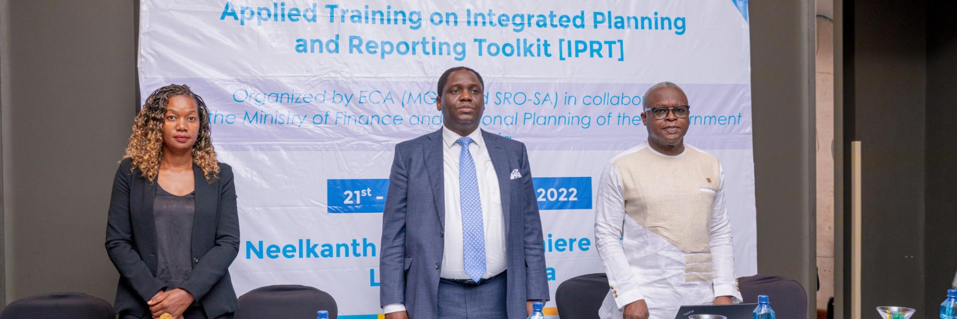 ECA begins training on Integrated Planning and Reporting Toolkit (IPRT) with Zambia Ministry of Finance and National 