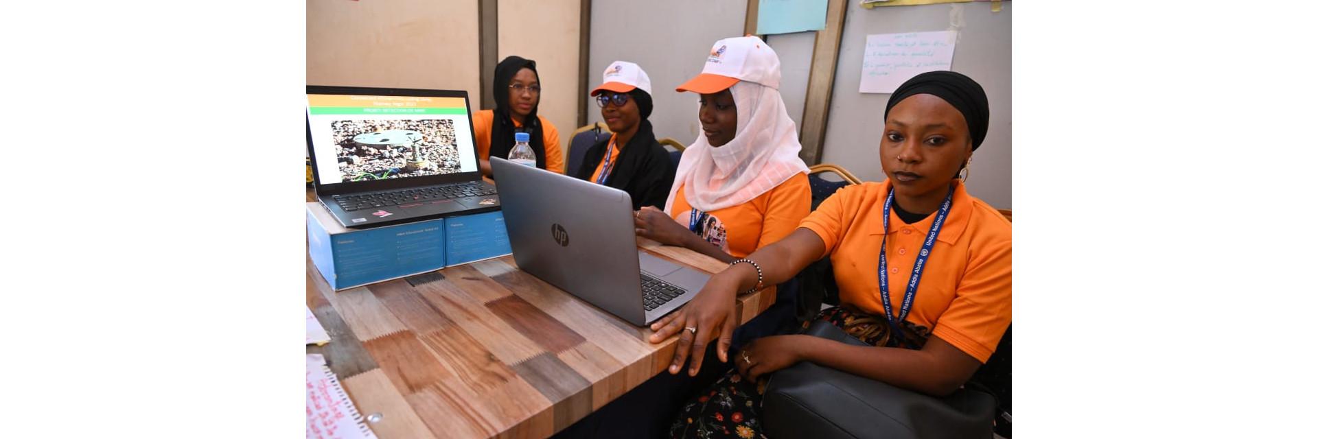 Young African girls innovating to tackle climate change