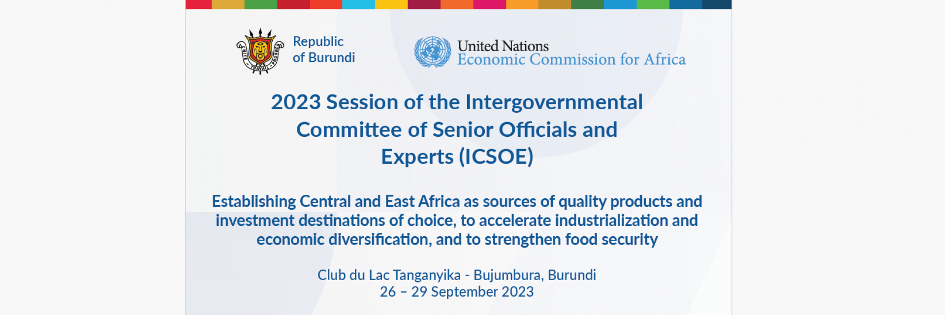 Bujumbura hosts ECA Regional Intergovernmental conference of Senior Officials and Experts