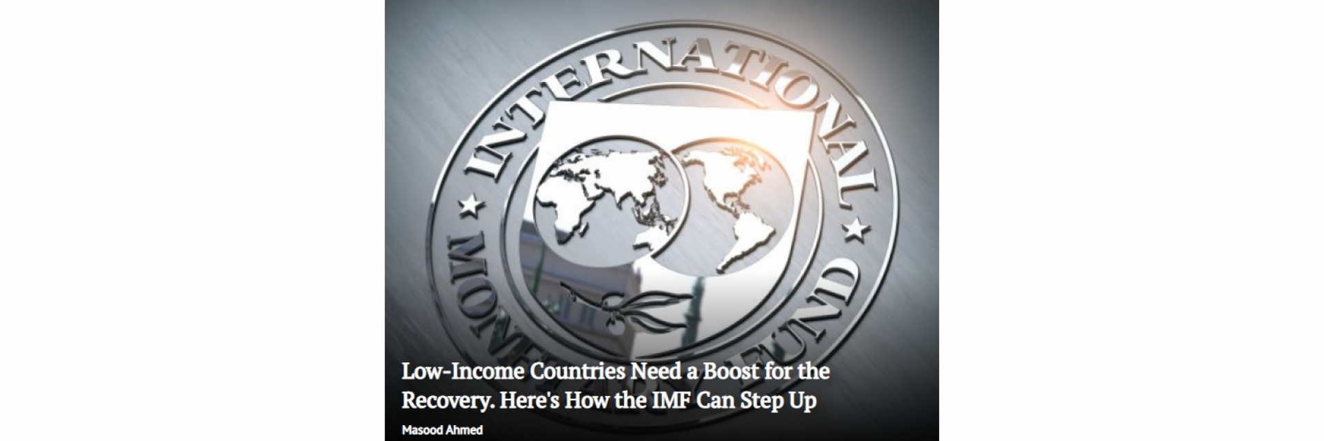 Low-Income Countries Need a Boost for the Recovery. Here's How the IMF Can Step Up