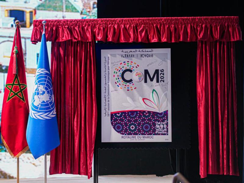 Morocco’s postal services group, Barid Al-Maghrib issues commemorative stamp for the ECA Conference of African Ministers of Finance and Economic Planning