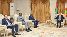 Rencontre avec S.E. le Président Mohamed Ould Cheikh El Ghazouani, Président de la République islamique de Mauritanie